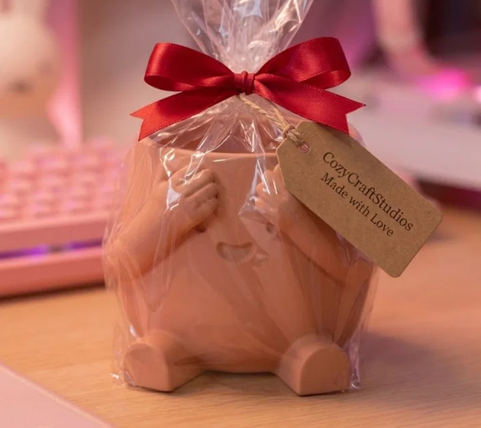 Chậu cây "Shy Ben" Peek-a-Boo - Đồ trang trí bàn làm việc đáng yêu - Image 3