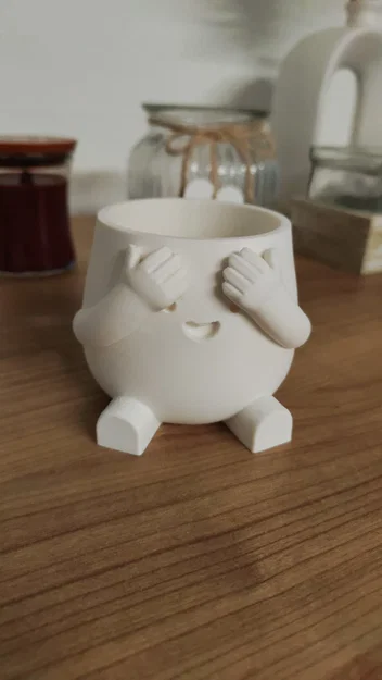 Chậu cây "Shy Ben" Peek-a-Boo - Đồ trang trí bàn làm việc đáng yêu - Image 6