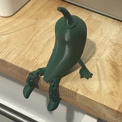 Mô hình ớt Jalapeño có khớp cử động đáng yêu