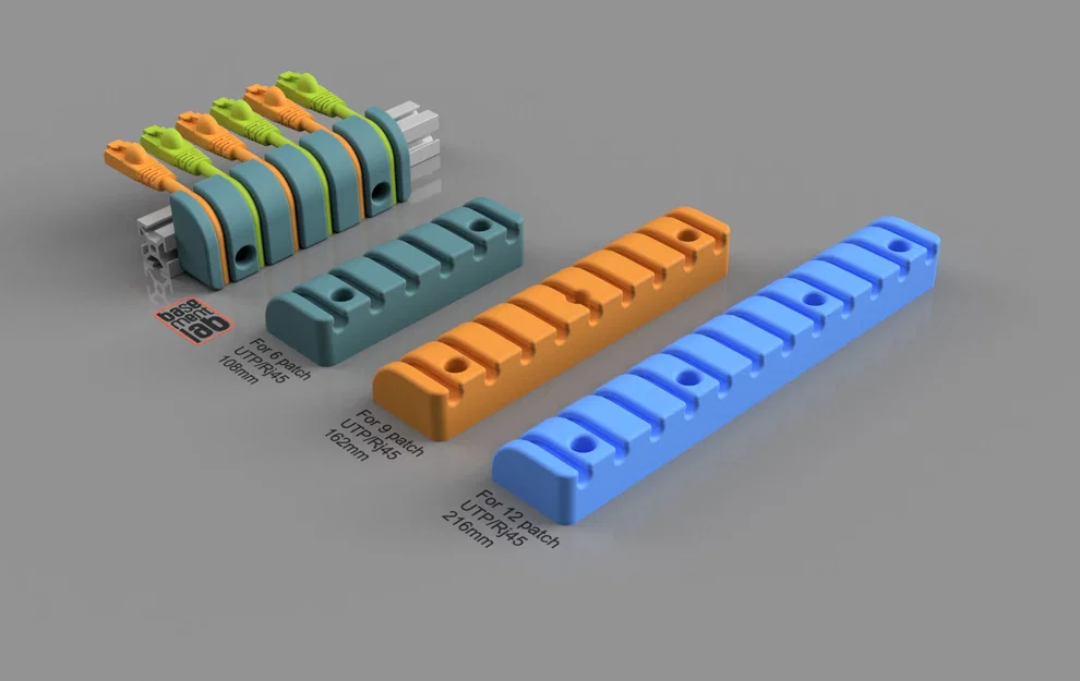 Bộ quản lý cáp mạng RJ45 90 độ cho thanh nhôm 2020/3030/4040 - Image 1