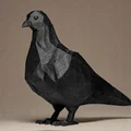 Tượng Bồ Câu Hình Khối Geometric PIGEON Figurine - Thumbnail 3