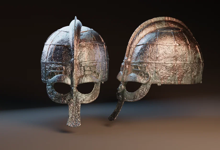 Mũ sắt thời Vendel (Vendel-period spectacle helmet) - Image 1