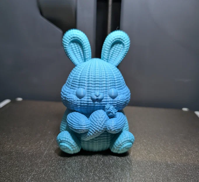 Mô hình chú thỏ len 3D (Chubby Knitted Bunny) siêu dễ thương - Image 2