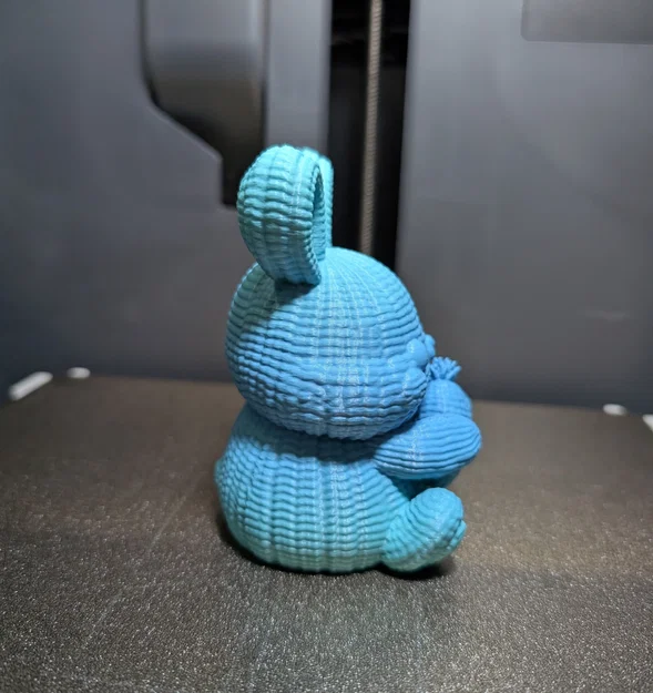 Mô hình chú thỏ len 3D (Chubby Knitted Bunny) siêu dễ thương - Image 4