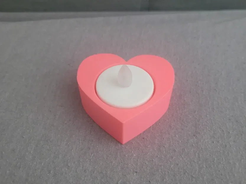 Khay Đựng Nến Hình Trái Tim (Heart Tea Light) Cho Nến 38mm - Image 1