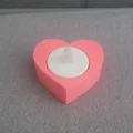 Khay Đựng Nến Hình Trái Tim (Heart Tea Light) Cho Nến 38mm - Thumbnail 1