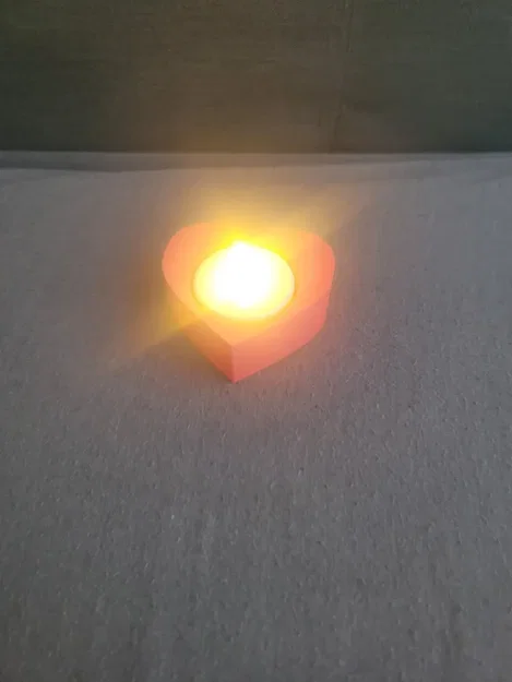 Khay Đựng Nến Hình Trái Tim (Heart Tea Light) Cho Nến 38mm - Image 2