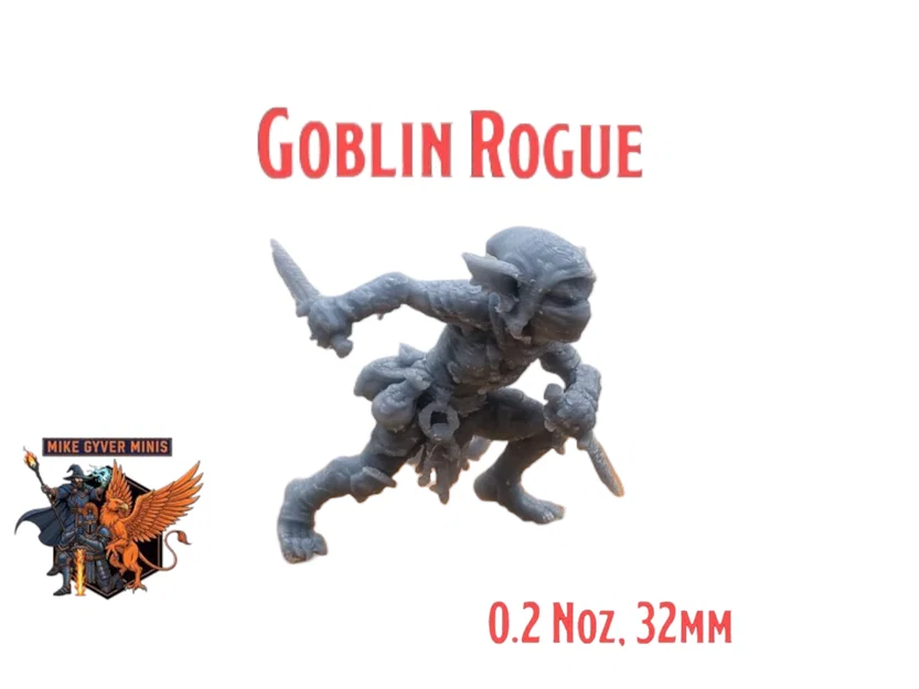 Goblin Rogue - Mô hình thu nhỏ in 3D (MGM Print-Ready Mini) - Image 1