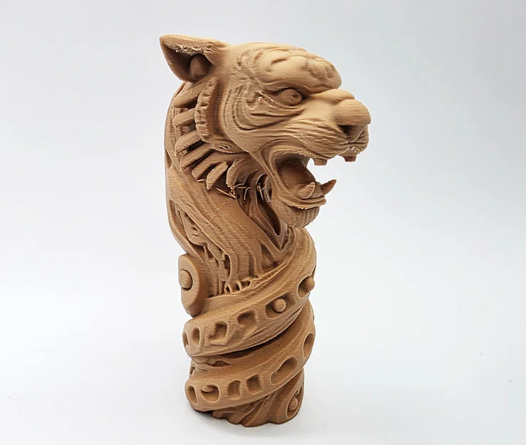 Tượng Totem Hổ Xoắn (Twisted Tiger Totem) - Image 1