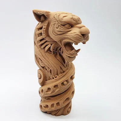 Tượng Totem Hổ Xoắn (Twisted Tiger Totem)