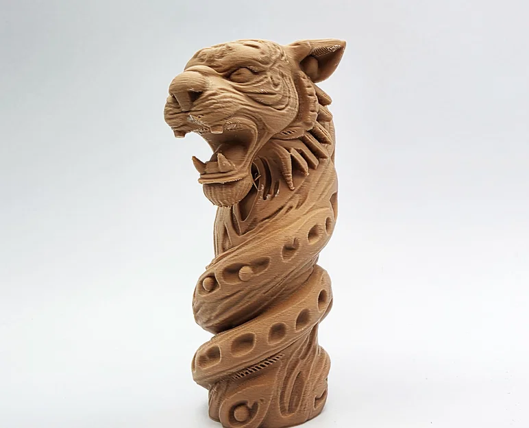 Tượng Totem Hổ Xoắn (Twisted Tiger Totem) - Image 2