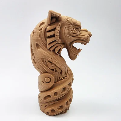 Tượng Totem Hổ Xoắn (Twisted Tiger Totem)
