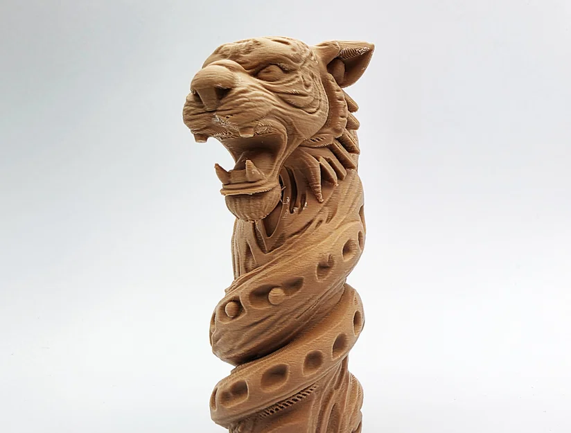 Tượng Totem Hổ Xoắn (Twisted Tiger Totem) - Image 4