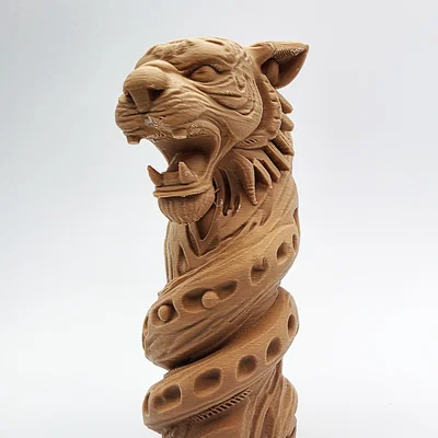 Tượng Totem Hổ Xoắn (Twisted Tiger Totem)