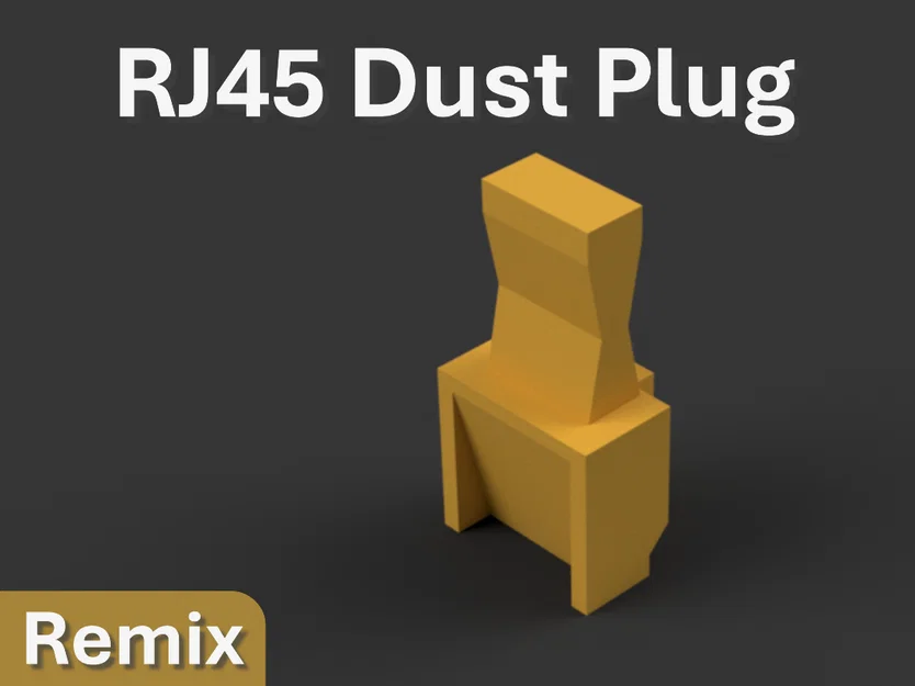 Nắp che bụi cổng RJ45 - Thiết kế tối ưu cho in 3D - Image 1