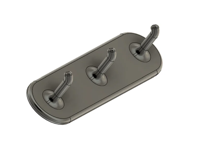 Móc treo lược 3 ngăn gắn tường thông minh - Thiết kế tối giản - Image 1