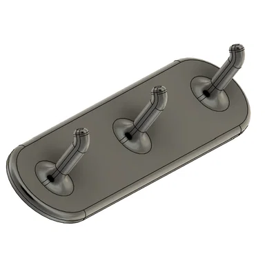 Móc treo lược 3 ngăn gắn tường thông minh - Thiết kế tối giản