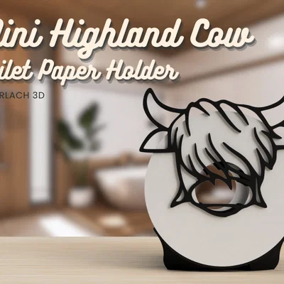Giá đỡ giấy vệ sinh bò Highland Mini