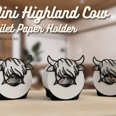 Giá đỡ giấy vệ sinh bò Highland Mini