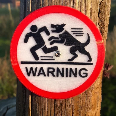 Bảng Cảnh Báo Chó Dữ (Warning Dog Sign)