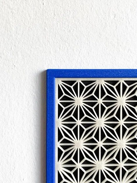 Tấm Kumiko, Khung tranh, Đồ trang trí tường phong cách Nhật Bản - Image 3