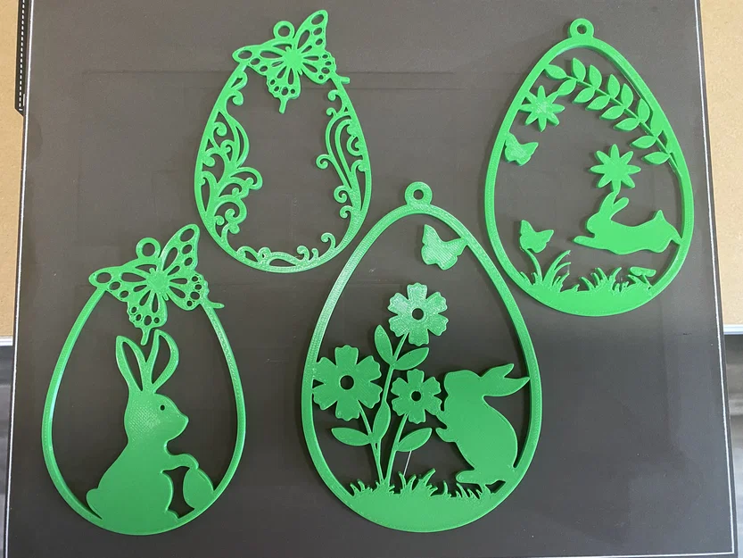 Bộ sưu tập mẫu in 3D trang trí Lễ Phục sinh hình quả trứng đáng yêu - Image 2