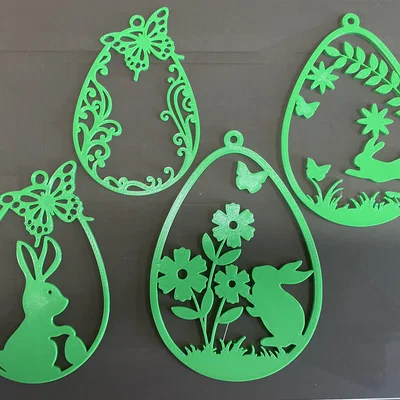 Bộ sưu tập mẫu in 3D trang trí Lễ Phục sinh hình quả trứng đáng yêu