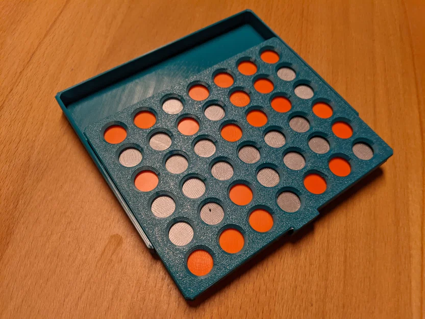 Bộ cờ Connect Four gấp gọn - Trò chơi giải trí in 3D độc đáo - Image 4