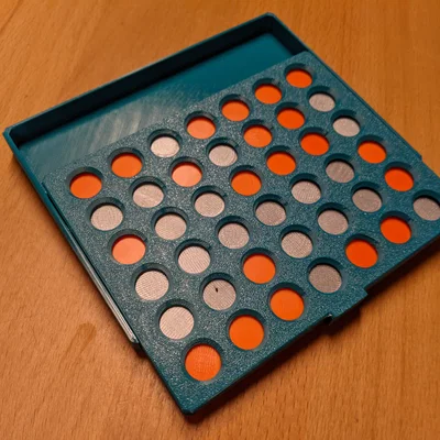 Bộ cờ Connect Four gấp gọn - Trò chơi giải trí in 3D độc đáo