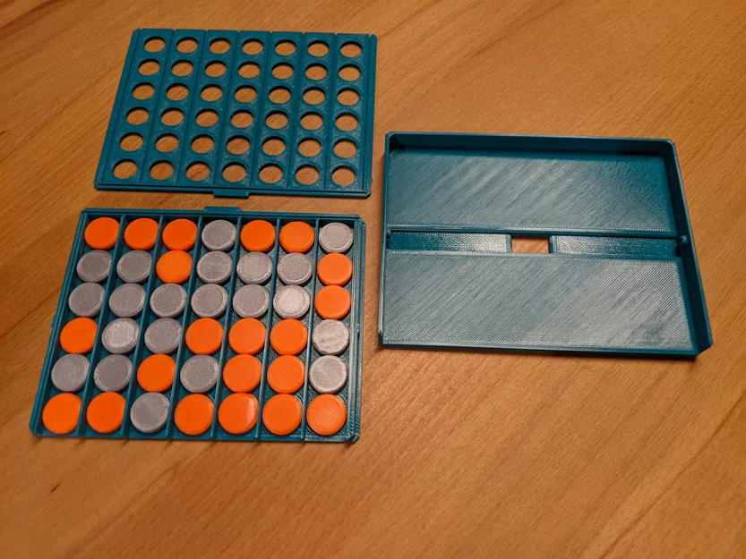 Bộ cờ Connect Four gấp gọn - Trò chơi giải trí in 3D độc đáo - Image 6