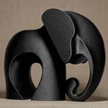Tượng Voi Phong Cách Hiện Đại (Modern Elephant Figurine) - Thumbnail 1