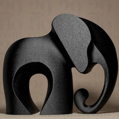 Tượng Voi Phong Cách Hiện Đại (Modern Elephant Figurine)