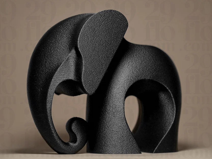 Tượng Voi Phong Cách Hiện Đại (Modern Elephant Figurine) - Image 4