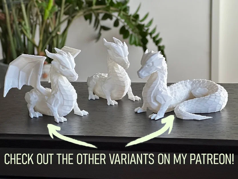 Mô hình Rồng Low Poly (Low Poly Dragon) - Image 5