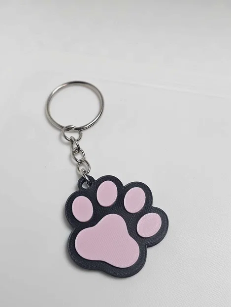 Móc khóa hình dấu chân thú cưng tích hợp NFC Tag - Image 1