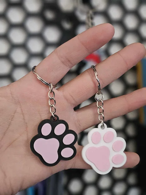 Móc khóa hình dấu chân thú cưng tích hợp NFC Tag - Image 2