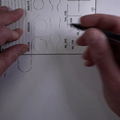 Duality LED Track System - Khuôn mẫu bố trí đường ray (Track Layout Stencil)