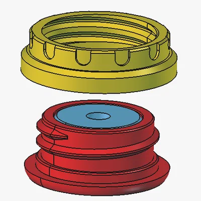 Bộ Đầu Nối Ống PTFE Cho Lỗ Khoan 24mm (Print-in-place)