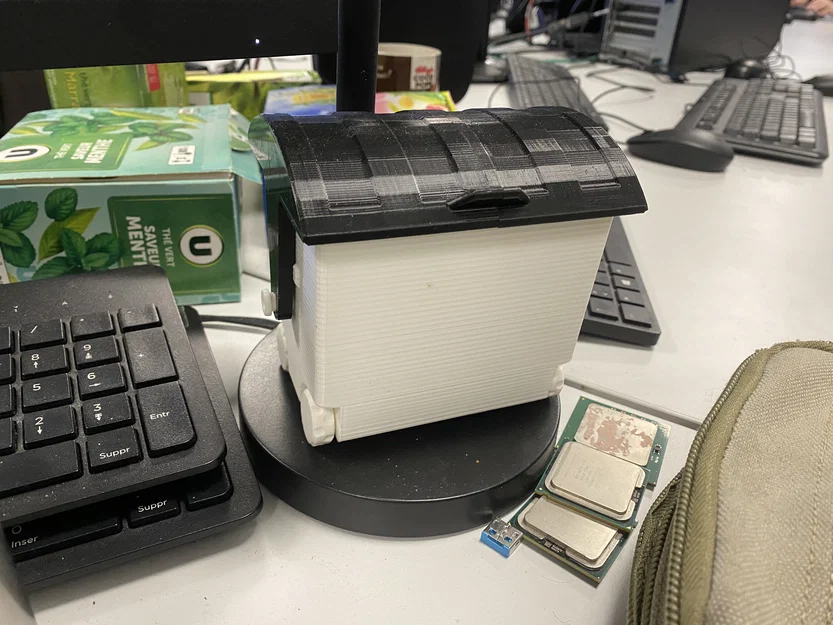 Thùng Rác Hình Container Để Bàn - Image 1