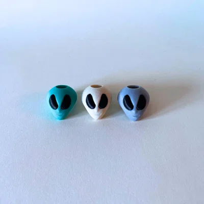 Hạt xỏ dây áo Hoodie hình đầu Alien