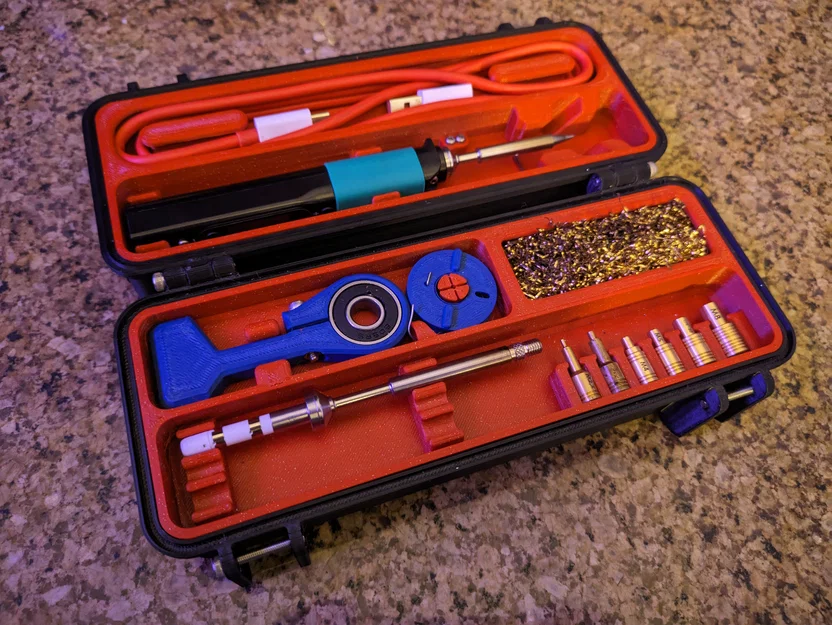 Đế CNC Kitchen Heatset cho hộp đựng Pinecil/TS100 siêu bền (V2) - Image 1