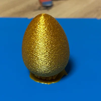 Mô hình trứng phục sinh (Easter Egg) với hiệu ứng bề mặt Fuzzy Skin