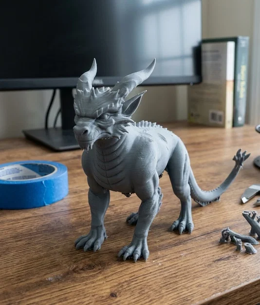 Mô hình in 3D Rồng Chạy (Running Dragon) cực ngầu - Image 1