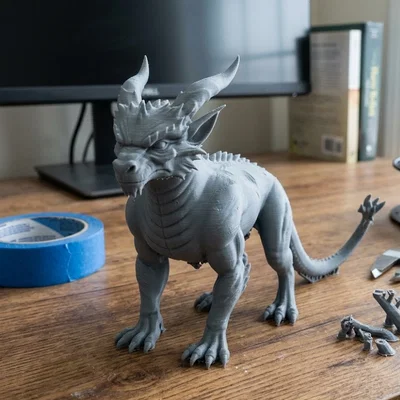 Mô hình in 3D Rồng Chạy (Running Dragon) cực ngầu