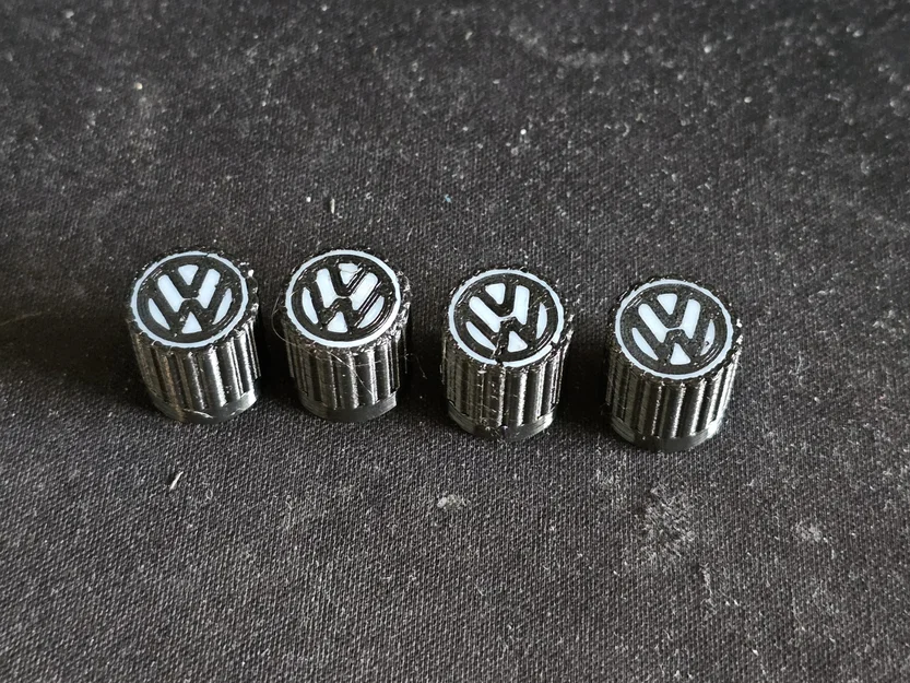 Nắp chụp van xe hơi logo Volkswagen in 3D độc đáo - Image 1