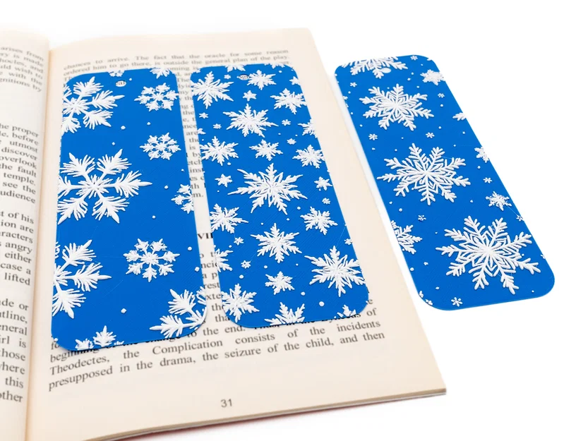 Bookmark hình bông tuyết - Image 1