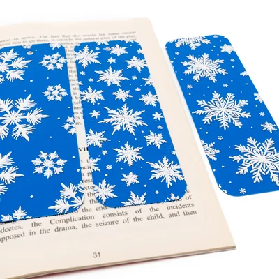 Bookmark hình bông tuyết