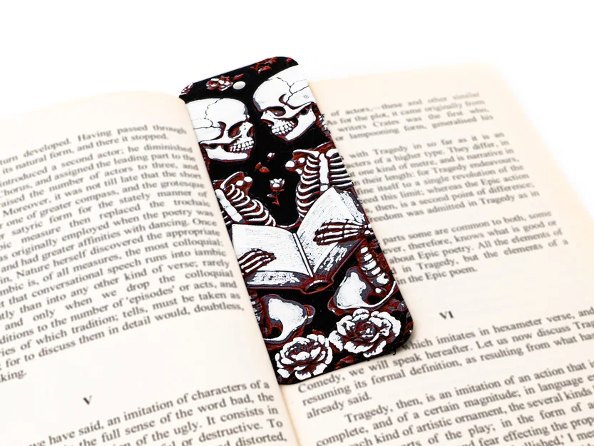 Dấu trang Skeleton Romance - Image 2