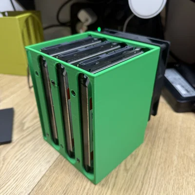 Giá đỡ 3 ổ cứng (HDD) kèm khung lắp quạt 120mm