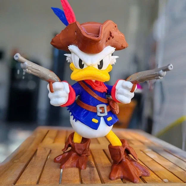 Mô hình 3D vịt Donald phiên bản cướp biển độc đáo - Image 1
